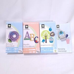 Cricut Cartridges Lot of 4 Plantin School, Accent, From the Nest, Stamping‎